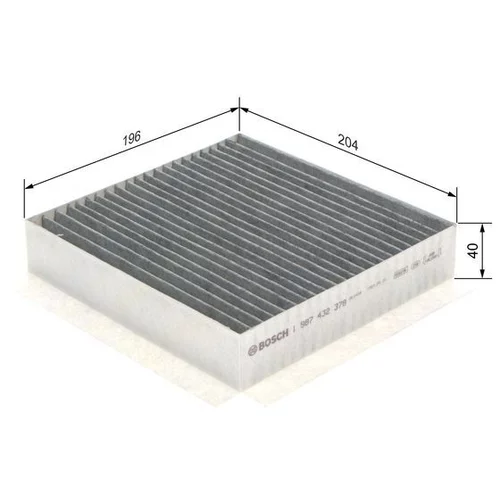 Filter vnútorného priestoru BOSCH 1 987 432 378 - obr. 4