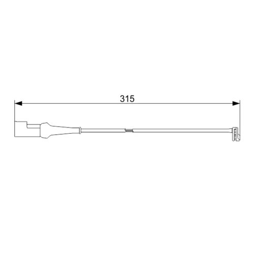 Výstražný kontakt opotrebenia brzdového obloženia BOSCH 1 987 473 572 - obr. 4