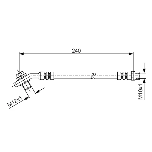 Brzdová hadica BOSCH 1 987 476 332 - obr. 3