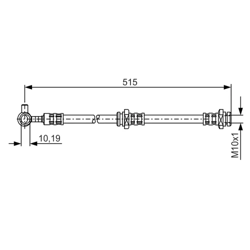Brzdová hadica BOSCH 1 987 476 378 - obr. 3