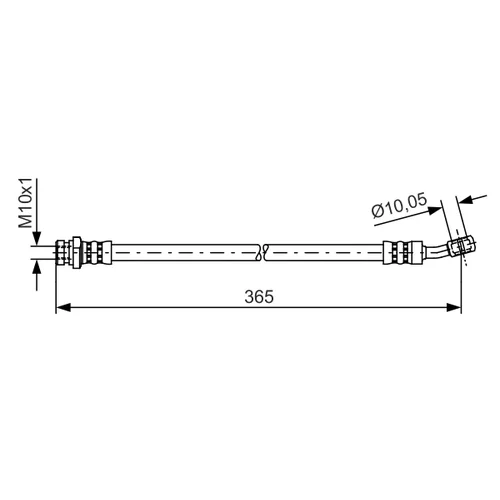 Brzdová hadica BOSCH 1 987 481 456