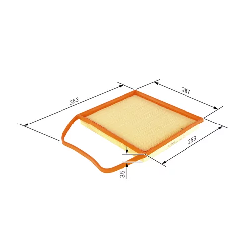 Vzduchový filter BOSCH F 026 400 148 - obr. 4