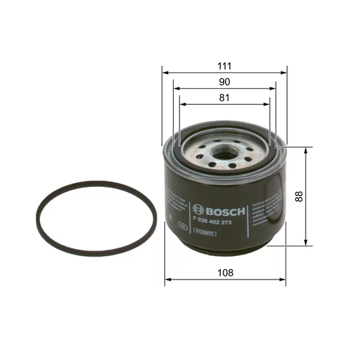 Palivový filter BOSCH F 026 402 273