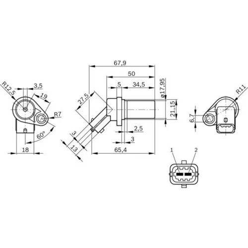 Snímač impulzov kľukového hriadeľa 0 261 210 151 /BOSCH/ - obr. 5