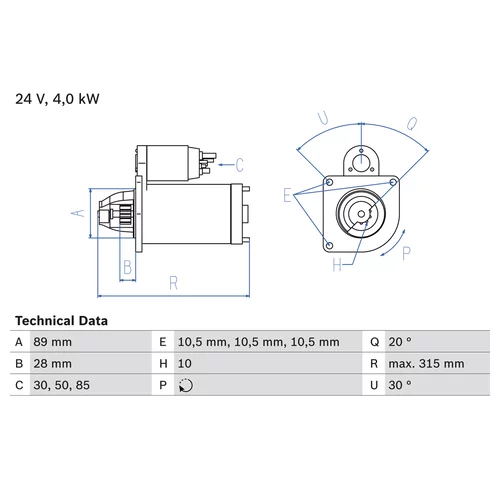 Štartér 0 986 023 210 /BOSCH/ - obr. 4