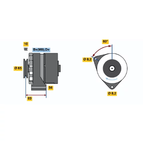 Alternátor BOSCH 0 986 030 540