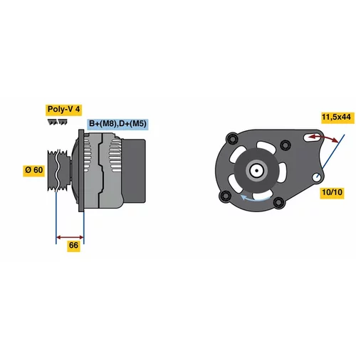 Alternátor BOSCH 0 986 080 670