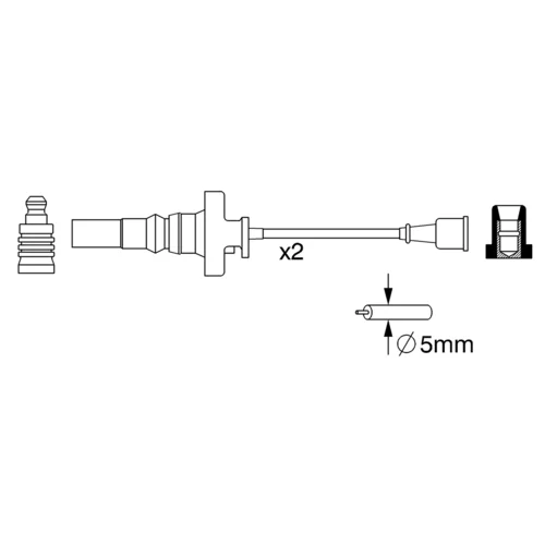 Sada zapaľovacích káblov BOSCH 0 986 357 273 - obr. 4