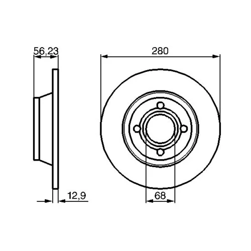 Brzdový kotúč 0 986 478 131 /BOSCH/ - obr. 4