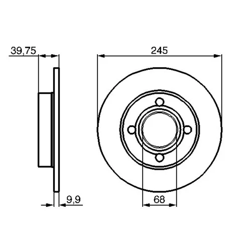 Brzdový kotúč 0 986 478 216 /BOSCH/