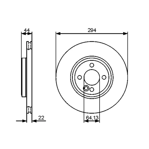 Brzdový kotúč 0 986 479 438 /BOSCH/ - obr. 4