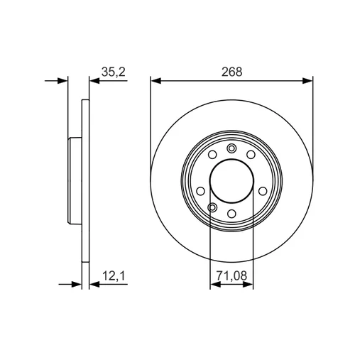 Brzdový kotúč 0 986 479 C24 /BOSCH/ - obr. 4