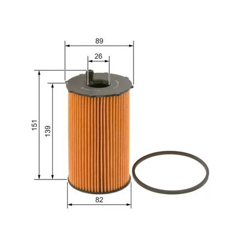 Olejový filter 1 457 429 307 /BOSCH/ - obr. 4