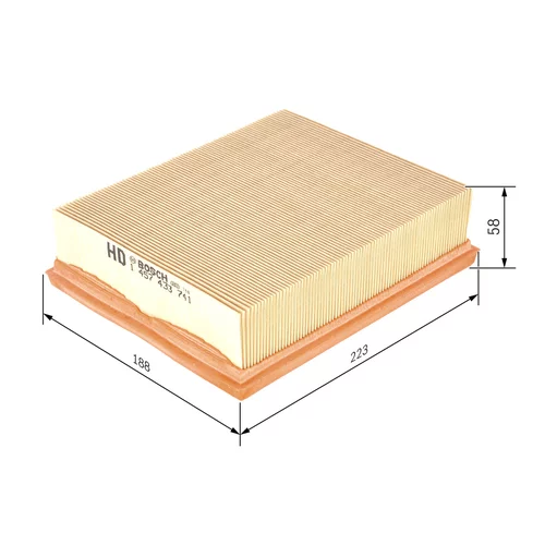 Vzduchový filter BOSCH 1 457 433 741 - obr. 4
