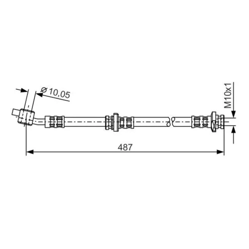 Brzdová hadica BOSCH 1 987 476 168