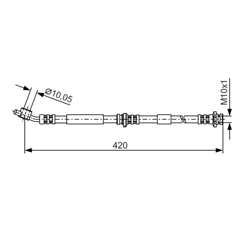 Brzdová hadica BOSCH 1 987 476 790