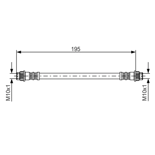 Brzdová hadica BOSCH 1 987 476 956