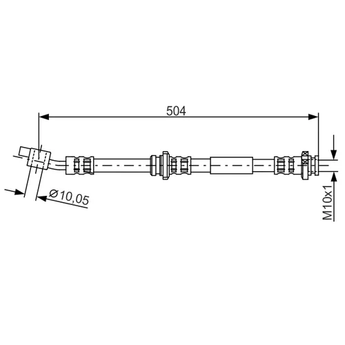 Brzdová hadica BOSCH 1 987 476 995