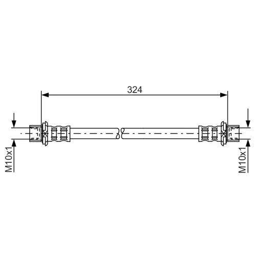 Brzdová hadica BOSCH 1 987 481 016