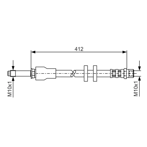 Brzdová hadica BOSCH 1 987 481 021