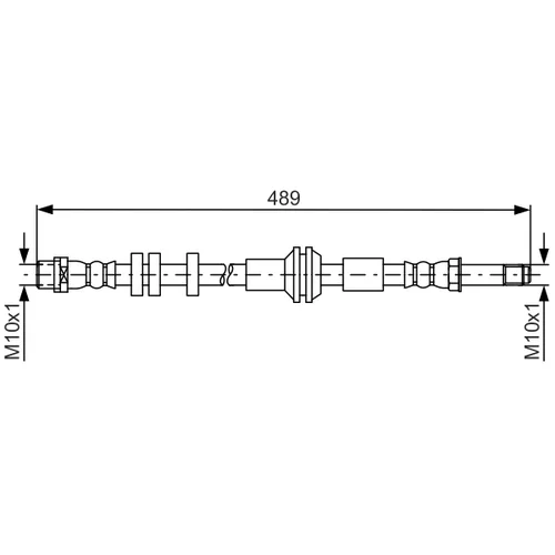 Brzdová hadica BOSCH 1 987 481 691