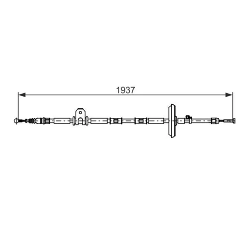 Ťažné lanko parkovacej brzdy BOSCH 1 987 482 725 - obr. 4