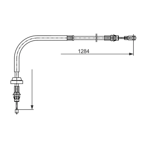 Ťažné lanko parkovacej brzdy BOSCH 1 987 482 756 - obr. 4