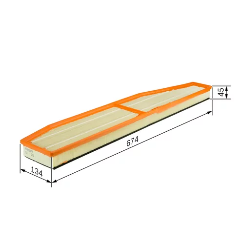 Vzduchový filter BOSCH F 026 400 147 - obr. 4