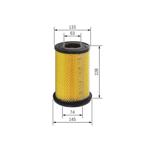 Vzduchový filter BOSCH F 026 400 199 - obr. 4