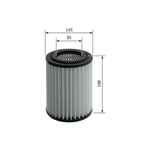 Vzduchový filter BOSCH F 026 400 665 - obr. 5