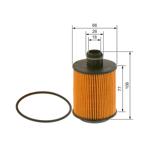 Olejový filter BOSCH F 026 407 095 - obr. 4