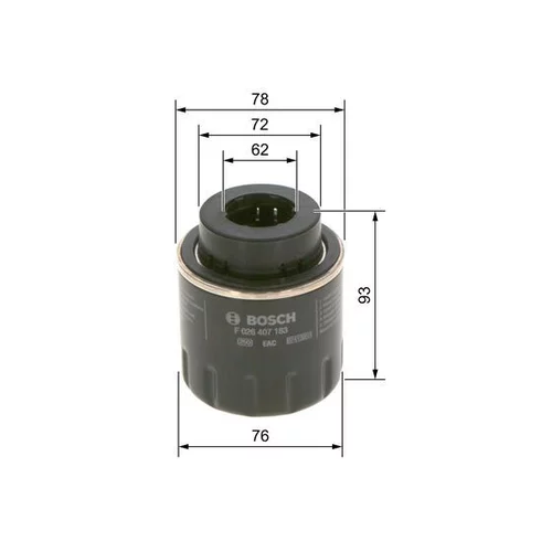 Olejový filter BOSCH F 026 407 183 - obr. 4