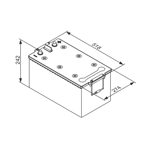 Štartovacia batéria 0 092 TA0 800 /BOSCH/ - obr. 4