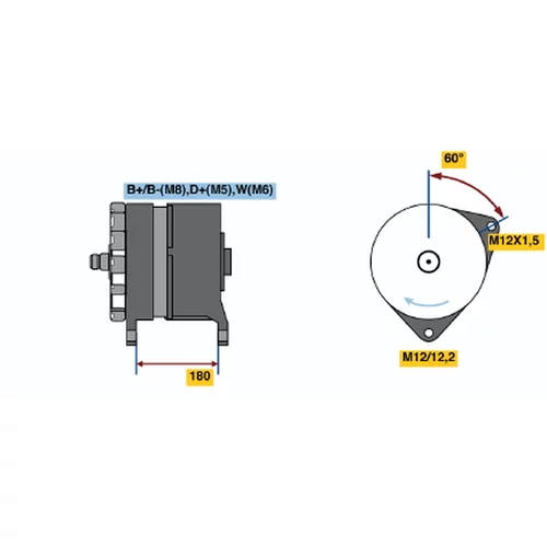 Alternátor BOSCH 0 120 689 575 - obr. 4