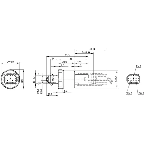 Tlakový spínač hydraulickej brzdy BOSCH 0 265 005 303 - obr. 5