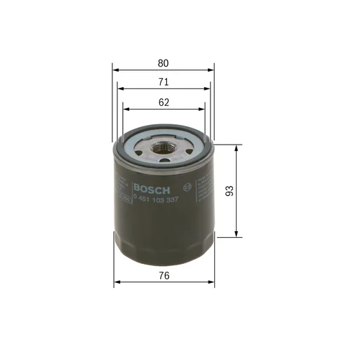 Olejový filter BOSCH 0 451 103 337 - obr. 4