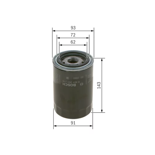 Olejový filter BOSCH 0 451 203 218