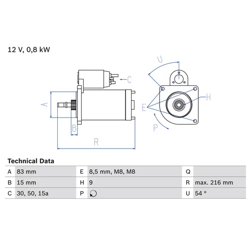 Štartér 0 986 013 590 /BOSCH/ - obr. 4