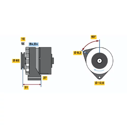 Alternátor BOSCH 0 986 031 090