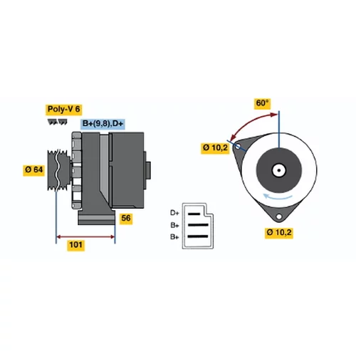 Alternátor BOSCH 0 986 033 720