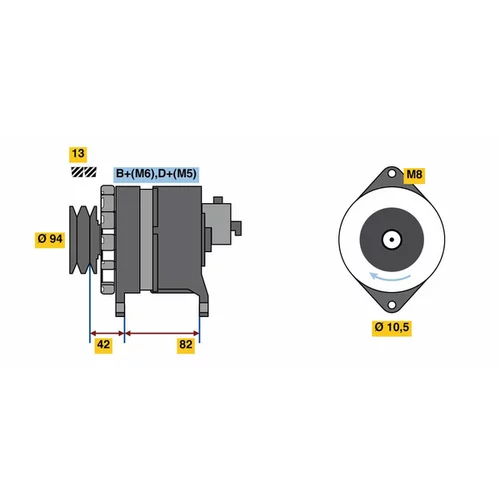 Alternátor BOSCH 0 986 049 850