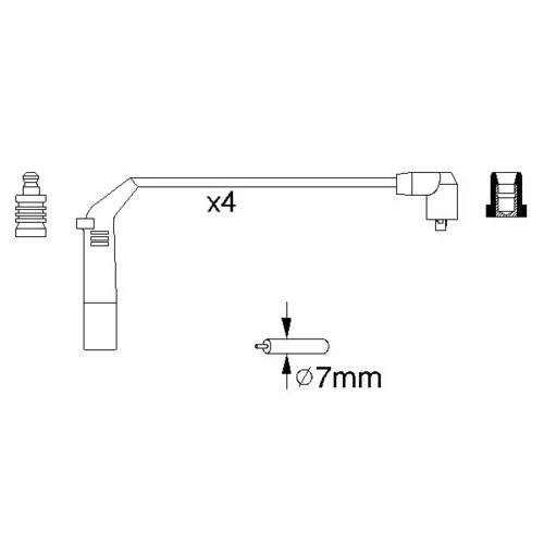 Sada zapaľovacích káblov 0 986 356 898 /BOSCH/ - obr. 4