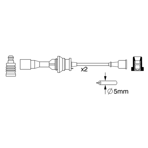 Sada zapaľovacích káblov BOSCH 0 986 357 266 - obr. 4