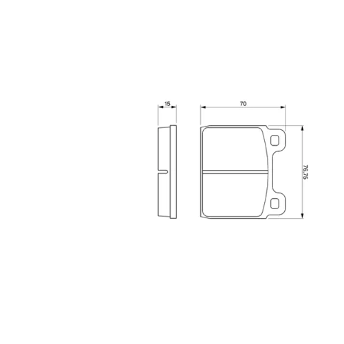 Sada brzdových platničiek kotúčovej brzdy 0 986 460 113 /BOSCH/ - obr. 4