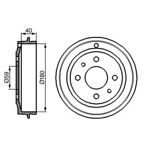 Brzdový bubon 0 986 477 083 /BOSCH/ - obr. 4