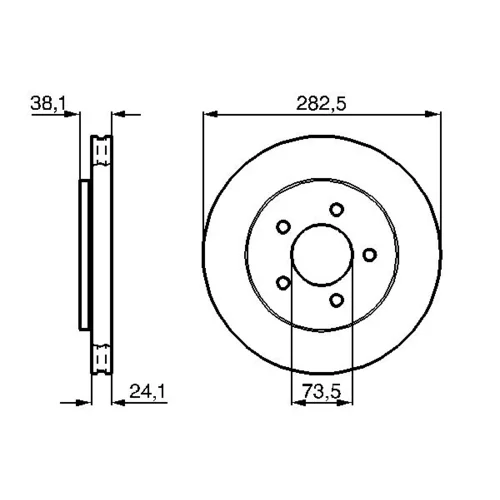 Brzdový kotúč 0 986 478 109 /BOSCH/ - obr. 4