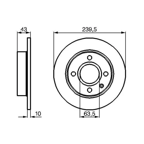 Brzdový kotúč 0 986 478 501 /BOSCH/