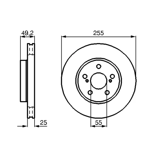 Brzdový kotúč 0 986 478 584 /BOSCH/ - obr. 4