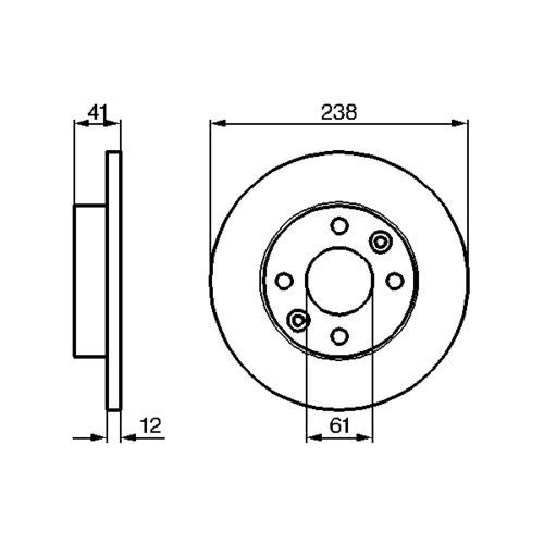 Brzdový kotúč 0 986 479 165 /BOSCH/ - obr. 4