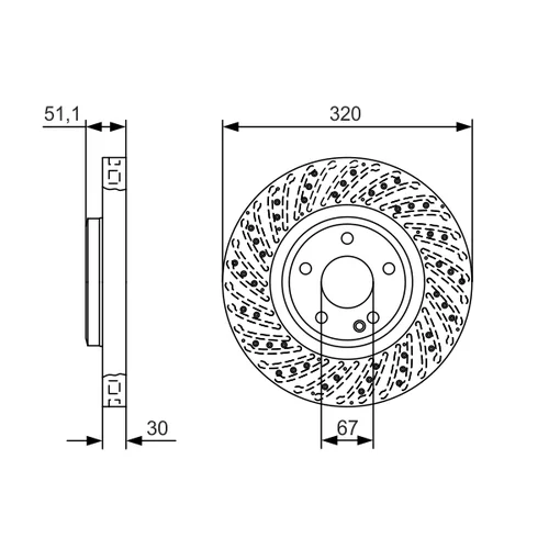 Brzdový kotúč 0 986 479 A60 /BOSCH/ - obr. 4